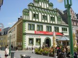 Weimar : Stadthaus, angrenzendes Cranach-Haus und Marktplatz-Umgebung 