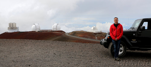 Mauna Kea Observatory mit dem Subaru, Keck 1, Keck 2 und dem NASA IRTF Teleskop