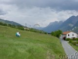  Der Landeplatz oberhalb der Bahnstation 