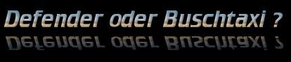  Landrover Defender oder Toyota Buschtaxi ?? 