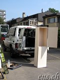 TOYOTA HZJ78 - Buschtaxi : Innenausbau 2 : Radkasten aussägen
