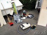 TOYOTA HZJ78 - Buschtaxi : Innenausbau 2 : Radkasten aussägen