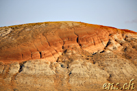 Sonnenuntergang bei den Candy Cane Mountains