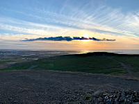 Reykjavik-Blick vom Ulfarsfell Nähe Mosfellsbaer
