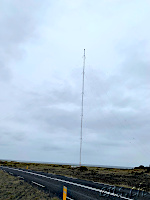 Der 412 Meter Mast für die 300 Kilowatt Leistung