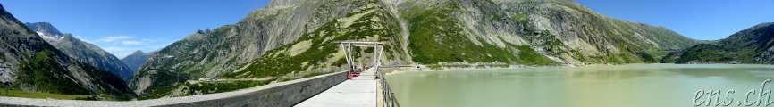 Grimsel - Stausee - Staumauer Räterichsboden (Grossbild, press f to expand)