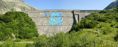 Melisande auf der Grimsel-Staumauer (Grossbild, press f to expand)