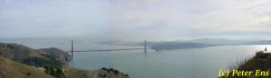  Die Golden Gate Bridge und die San Francisco Bucht 