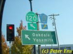  ... auf der 120 Richtung Oakdale 