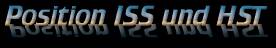  Die momentane Position der ISS und des HST 