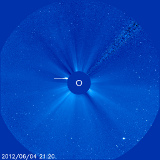  Aufnahme des Sonnenteleskops SOHO 