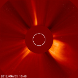  Aufnahme des Sonnenteleskops SOHO 