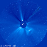 Aufnahme des Sonnenteleskops SOHO 