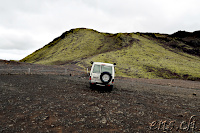 the upper parking place - way to the summit !